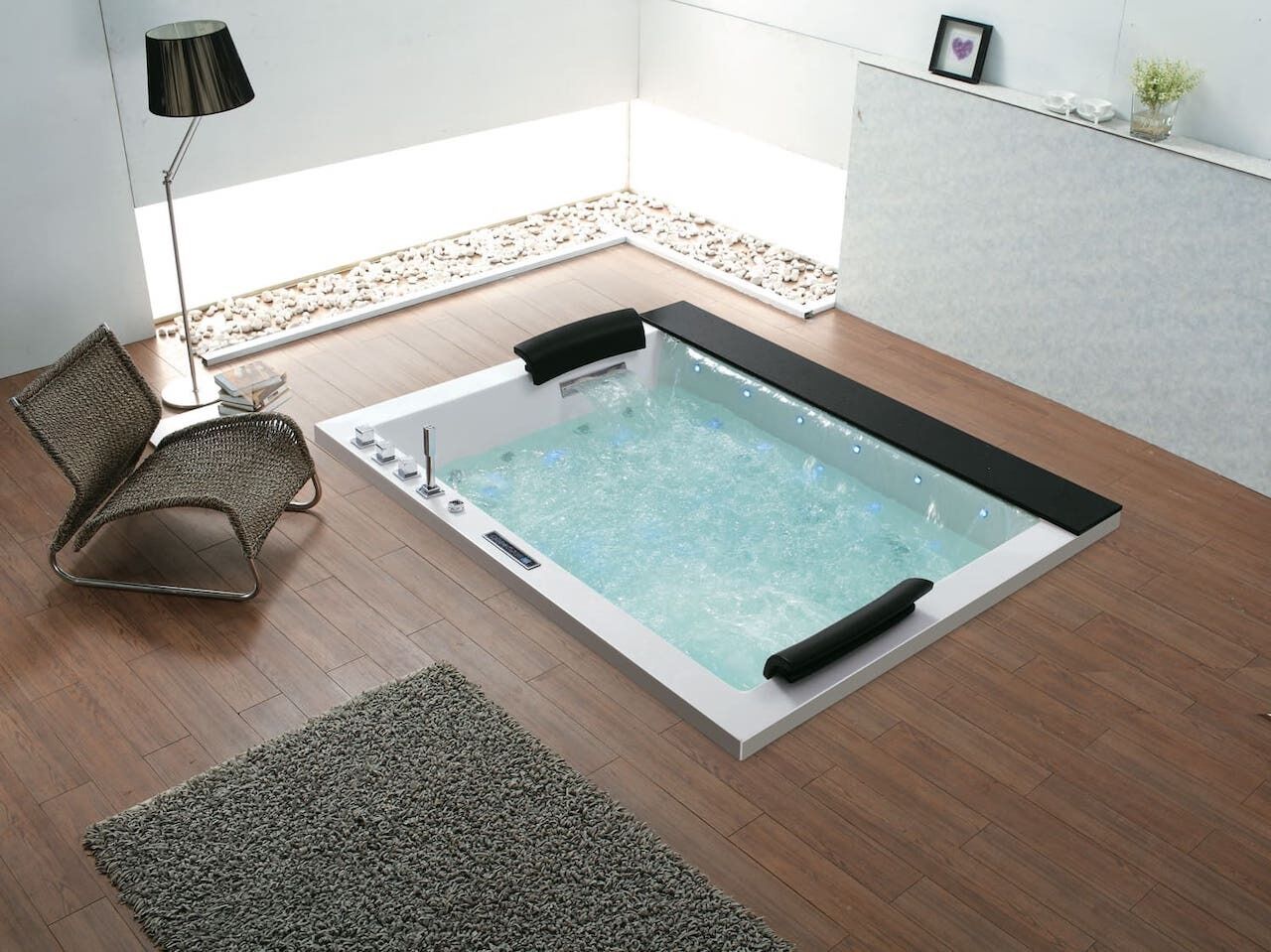 Whirlpool Badewanne C653 Marmor Wasserfall Whirlsystem Deluxe Whirlpool Badewanne C653 Marmor Wasserfall Whirlsystem Deluxe