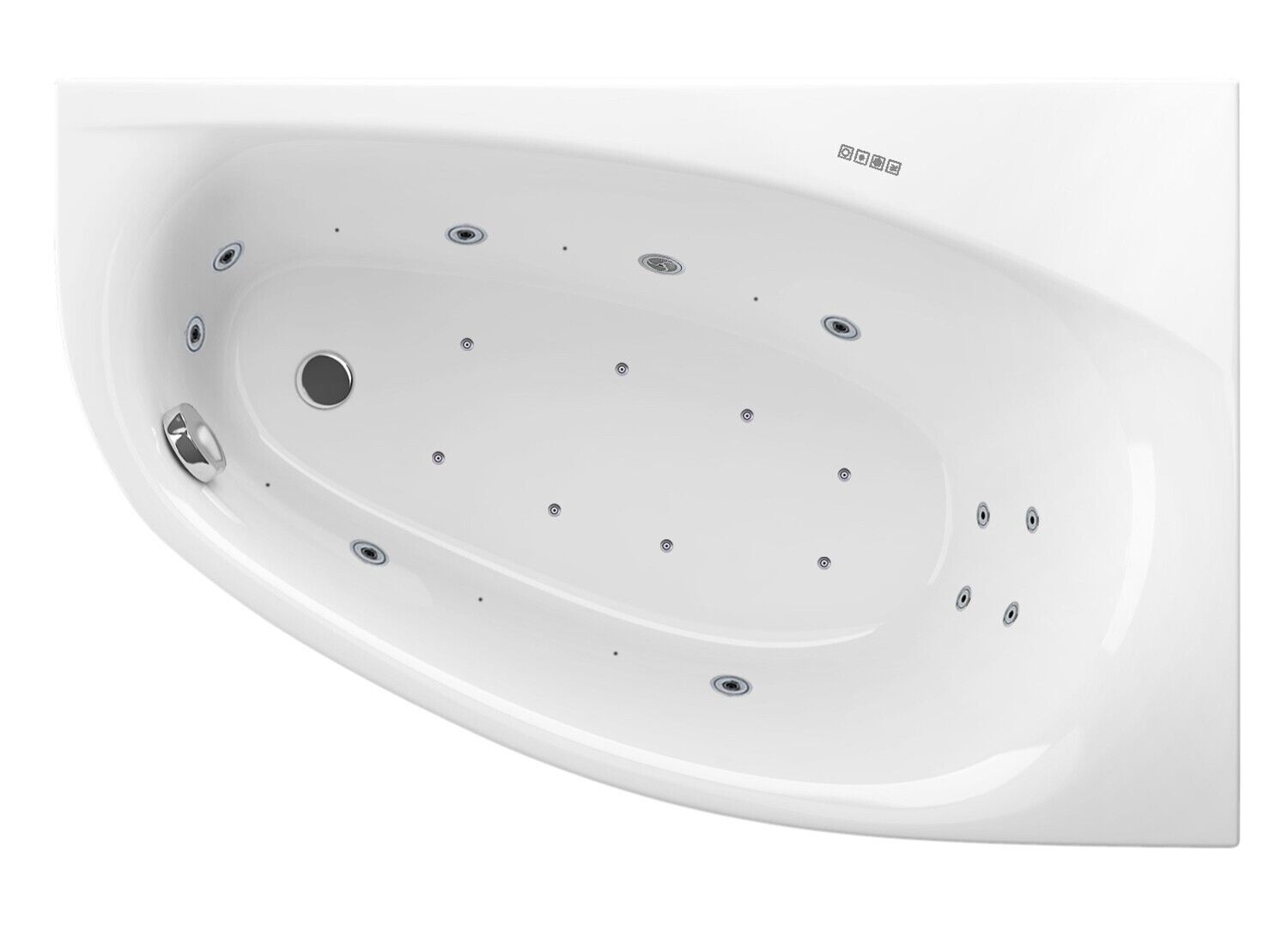 Raumspar Whirlpool Badewanne Kameleon Whirlsystem Excellent 