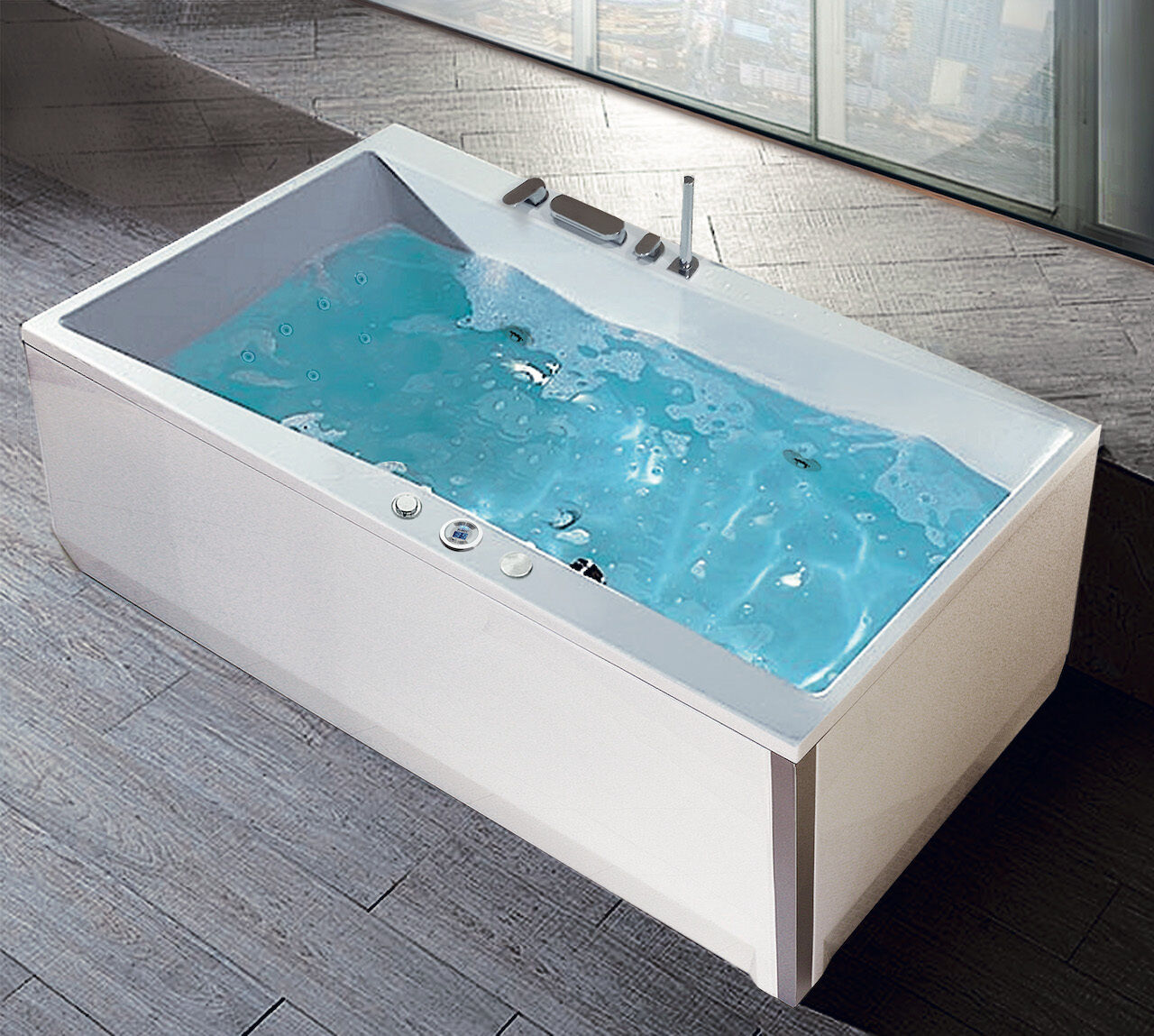 Whirlpool Badewanne Kora Whirlsystem Champagner 