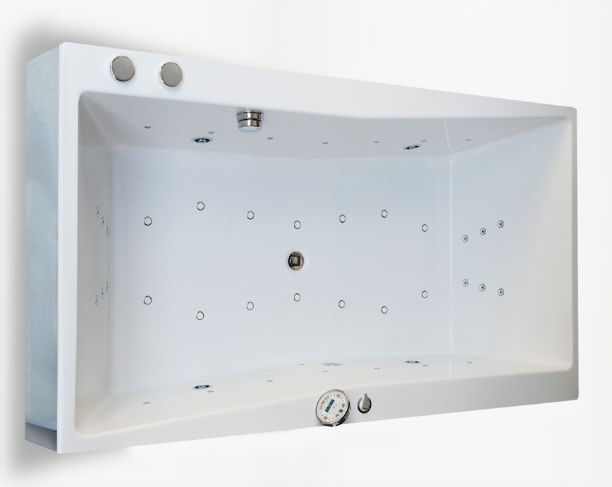 Whirlpool Badewanne Kora Whirlsystem Champagner 